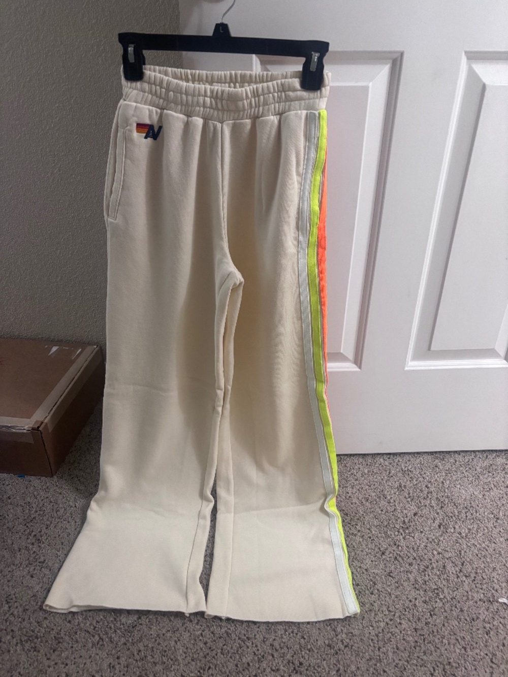 Aviator nation wide leg sweatpants brand new size xs